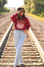 Load image into Gallery viewer, Cowboy Santa Antique Sweatshirt