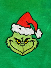 Load image into Gallery viewer, Grinch Head Embroidered Mommy &amp; Me Sweatshirts