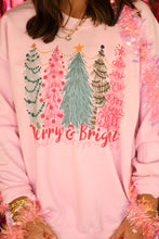 Load image into Gallery viewer, Merry &amp; Bright Trees Sweatshirt