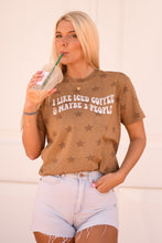 Load image into Gallery viewer, I Like Iced Coffee &amp; Maybe 3 People Star Tee