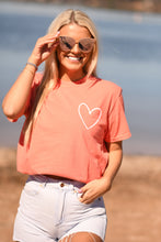 Load image into Gallery viewer, **ON SALE** RTS Dear Person Tee- BRIGHT SALMON / White Ink