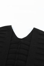 Load image into Gallery viewer, Black Ribbed Open Cardigan