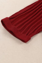 Load image into Gallery viewer, Red Ribbed Open Cardigan