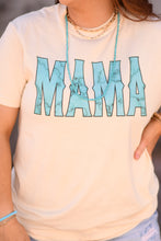 Load image into Gallery viewer, Mama Turquoise Marbled tee