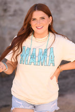 Load image into Gallery viewer, Mama Turquoise Marbled tee