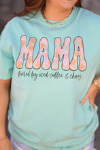 Load image into Gallery viewer, Mama Smiley Fueled By Iced Coffee And Chaos Tee