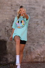 Load image into Gallery viewer, Neon Star Smiley Tee