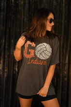 Load image into Gallery viewer, Go Faux Glitter Volleyball Custom Tee