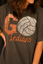 Load image into Gallery viewer, Go Faux Glitter Volleyball Custom Tee