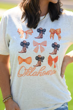 Load image into Gallery viewer, Oklahoma Boots And Bows Orange Tee