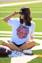 Load image into Gallery viewer, Orange And Navy Tiger Tee