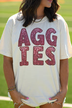 Load image into Gallery viewer, Aggies Faux Sparkle Tee