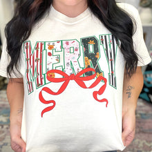 Load image into Gallery viewer, Merry Bow Graphic Tee