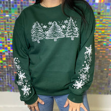 Load image into Gallery viewer, Christmas Snowflakes Graphic Crewneck