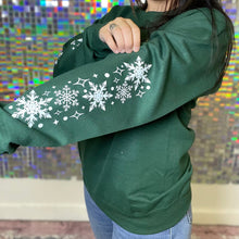 Load image into Gallery viewer, Christmas Snowflakes Graphic Crewneck