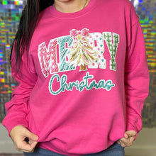 Load image into Gallery viewer, Merry Christmas Stitch Graphic Crewneck