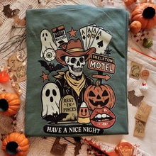 Load image into Gallery viewer, Skeleton Motel Graphic Tee