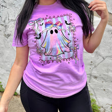 Load image into Gallery viewer, Neon Preppy Ghost Graphic Tee