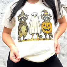 Load image into Gallery viewer, Racoon Ghost Graphic Tee