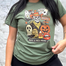 Load image into Gallery viewer, Skeleton Motel Graphic Tee