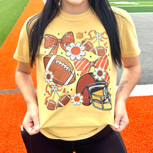 Load image into Gallery viewer, Floral Football Collage Graphic Tee