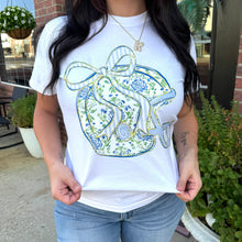 Load image into Gallery viewer, Floral Football Helmet Graphic Tee