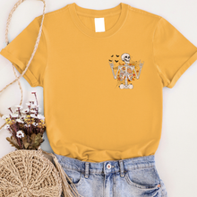 Load image into Gallery viewer, Fall Breeze Skeleton Graphic Tee