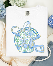 Load image into Gallery viewer, Floral Football Helmet Graphic Tee