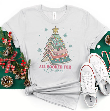 All Booked For Christmas Graphic Tee
