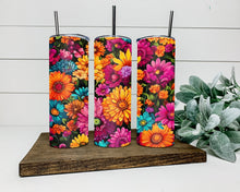 Load image into Gallery viewer, Neon Daisies Tumbler