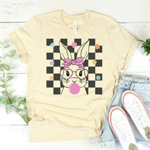 Checker Bunny Bubblegum Graphic Tee