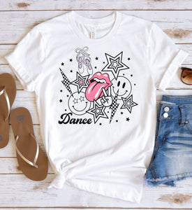 Dance Lips Collage Graphic Tee