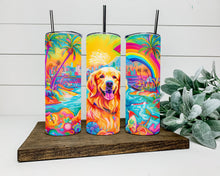 Load image into Gallery viewer, Retro Colorful Dog Tumbler