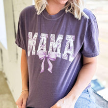 Load image into Gallery viewer, Purple Mama Bow Graphic Tee