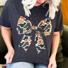 Load image into Gallery viewer, Camo Bow Graphic Tee