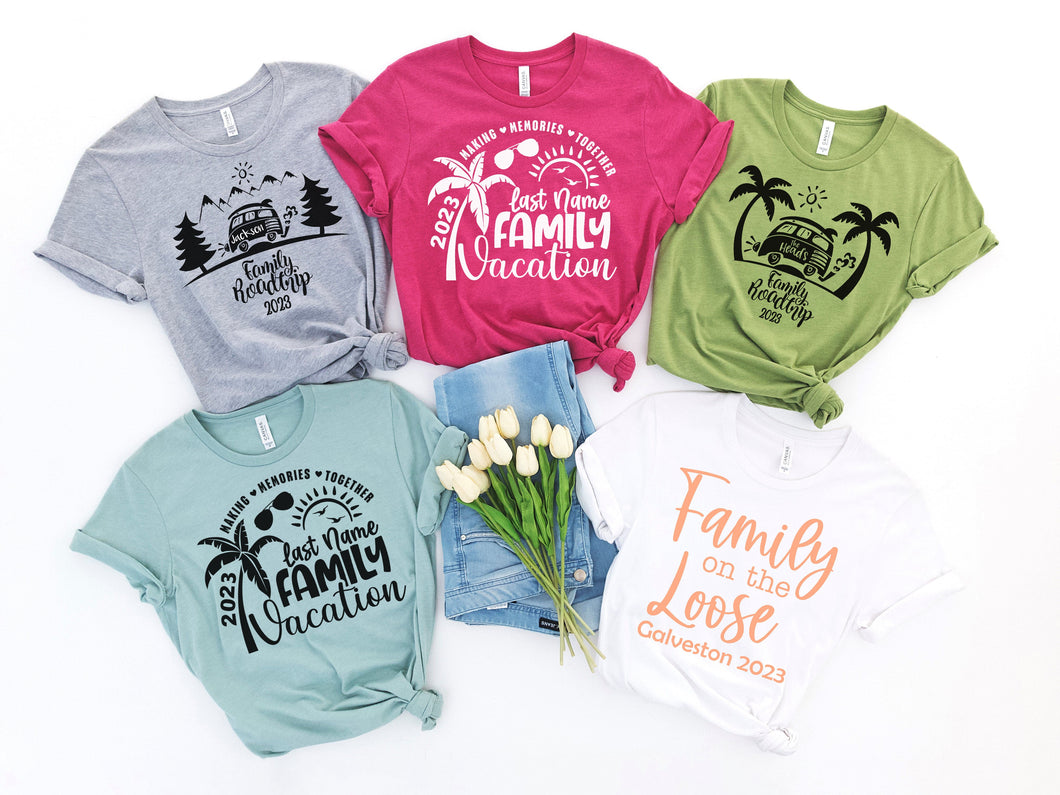 Family Road Trip Vacation Graphic Tee