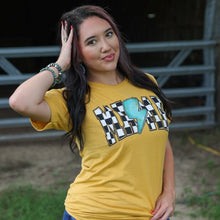 Load image into Gallery viewer, FestiviTees Women - Apparel - Shirts - T-Shirts Checkered Lightning MAMA Soft Graphic Tee