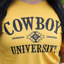 Load image into Gallery viewer, FestiviTees Women - Apparel - Shirts - T-Shirts Cowboy University Western Soft Graphic Tee
