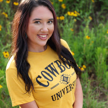 Load image into Gallery viewer, FestiviTees Women - Apparel - Shirts - T-Shirts Cowboy University Western Soft Graphic Tee