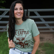 Load image into Gallery viewer, FestiviTees Women - Apparel - Shirts - T-Shirts He Owns the Cattle Psalm 50:10 Soft Graphic Tee