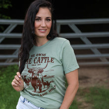 Load image into Gallery viewer, FestiviTees Women - Apparel - Shirts - T-Shirts He Owns the Cattle Psalm 50:10 Soft Graphic Tee