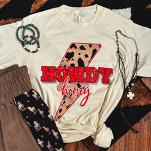 Load image into Gallery viewer, FestiviTees Women - Apparel - Shirts - T-Shirts Howdy Honey Lightning Bolt Soft Graphic Tee
