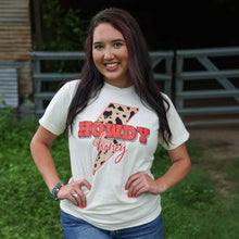 Load image into Gallery viewer, FestiviTees Women - Apparel - Shirts - T-Shirts Howdy Honey Lightning Bolt Soft Graphic Tee
