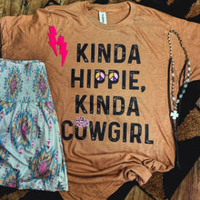 Load image into Gallery viewer, FestiviTees Women - Apparel - Shirts - T-Shirts Kinda Hippie Kinda Cowgirl Soft Graphic Tee