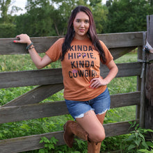 Load image into Gallery viewer, FestiviTees Women - Apparel - Shirts - T-Shirts Kinda Hippie Kinda Cowgirl Soft Graphic Tee