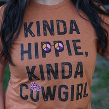 Load image into Gallery viewer, FestiviTees Women - Apparel - Shirts - T-Shirts Kinda Hippie Kinda Cowgirl Soft Graphic Tee