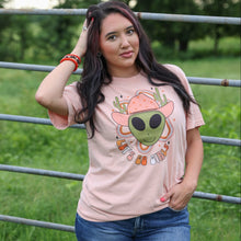Load image into Gallery viewer, FestiviTees Women - Apparel - Shirts - T-Shirts Let’s Go Girls Alien Cowgirl Soft Graphic Tee