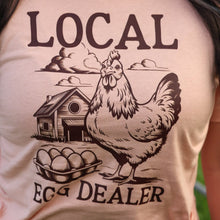Load image into Gallery viewer, FestiviTees Women - Apparel - Shirts - T-Shirts Local Egg Dealer Farm Soft Graphic Tee