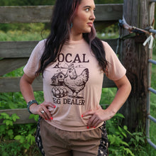 Load image into Gallery viewer, FestiviTees Women - Apparel - Shirts - T-Shirts Local Egg Dealer Farm Soft Graphic Tee