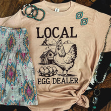 Load image into Gallery viewer, FestiviTees Women - Apparel - Shirts - T-Shirts Local Egg Dealer Farm Soft Graphic Tee